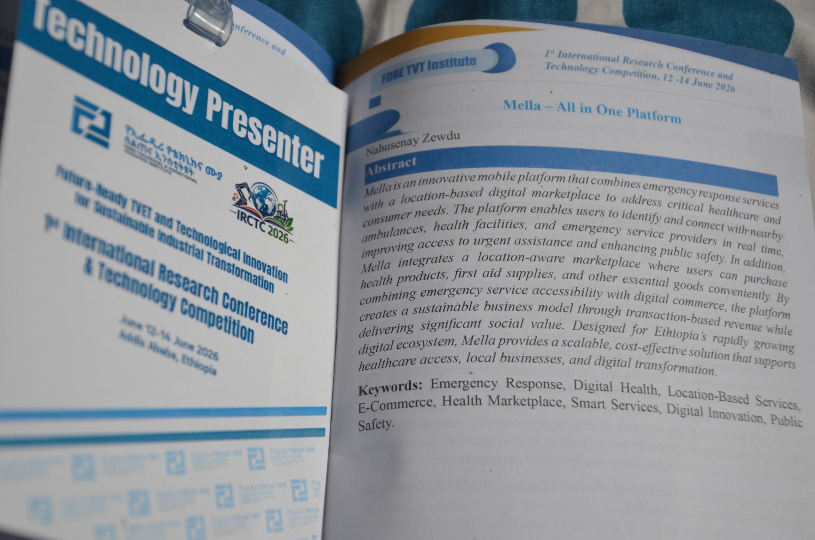 Nahusenay Zewdu Book of Abstracts article for Mella-All in one
